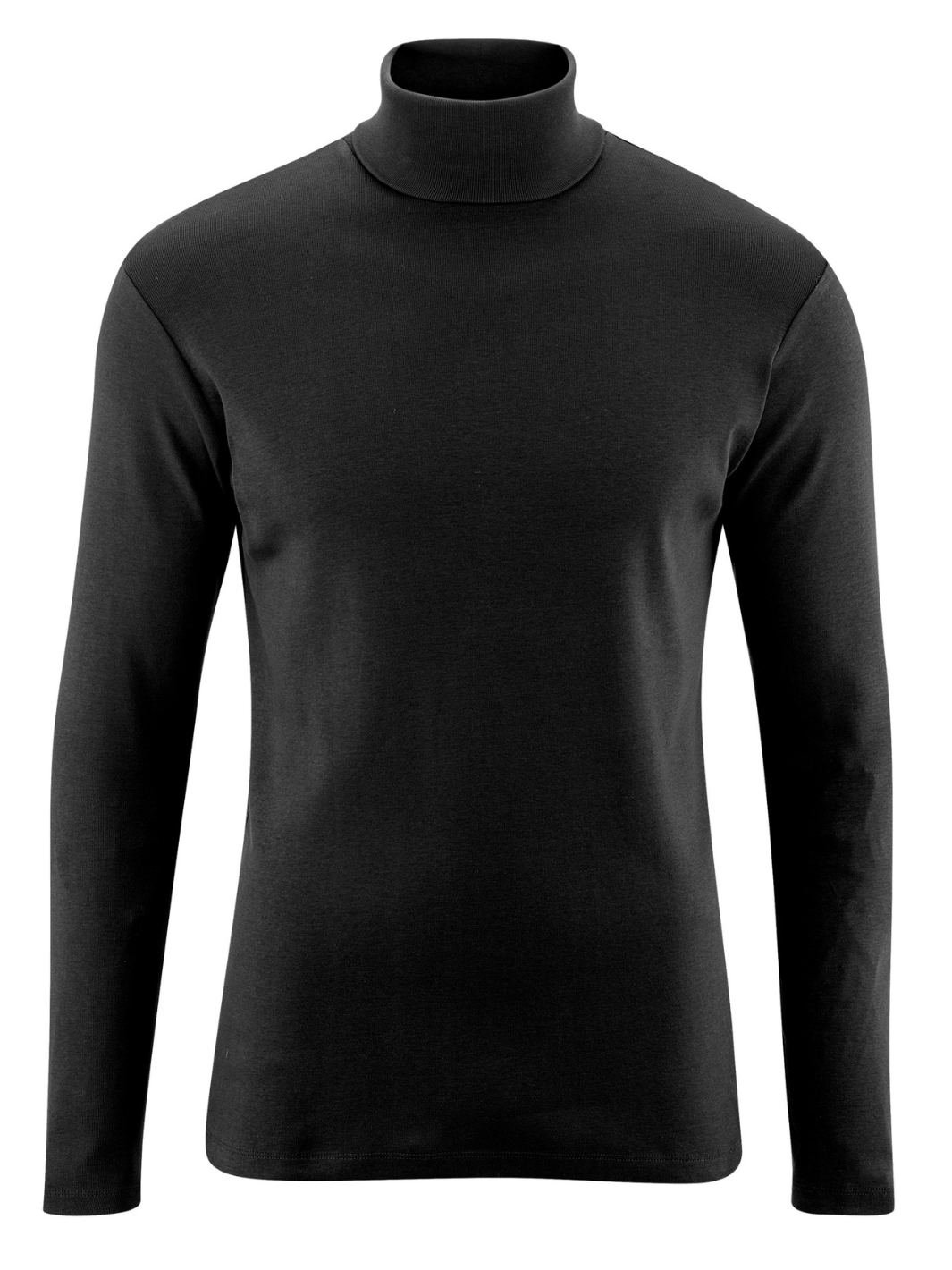 Craft moška majica z visokim ovratnikom | Črna