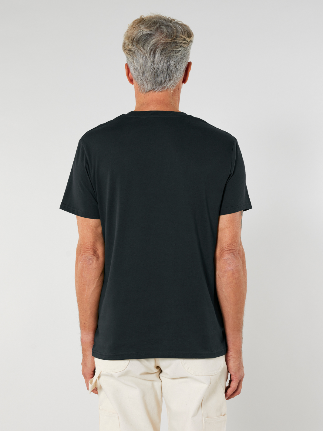 3er-Pack - Basic-T-Shirt für Herren Essential | Schwarz
