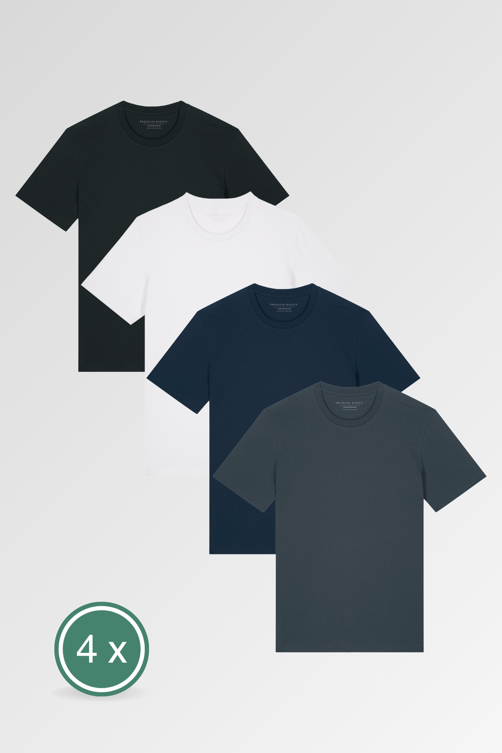 4-pack dámských basic triček | Grand - Premium Basics