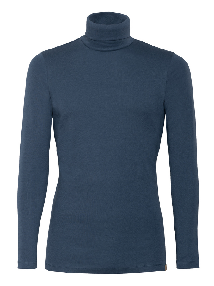 Craft moška majica z visokim ovratnikom | Modra