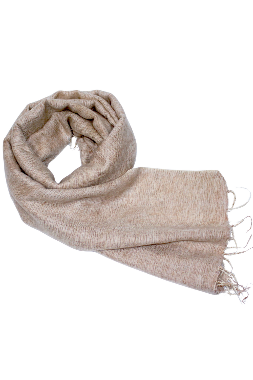 Ručně tkaná maxi šála z jačí vlny - Premium Basics
