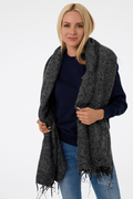 Ručně tkaná maxi šála z jačí vlny - Premium Basics