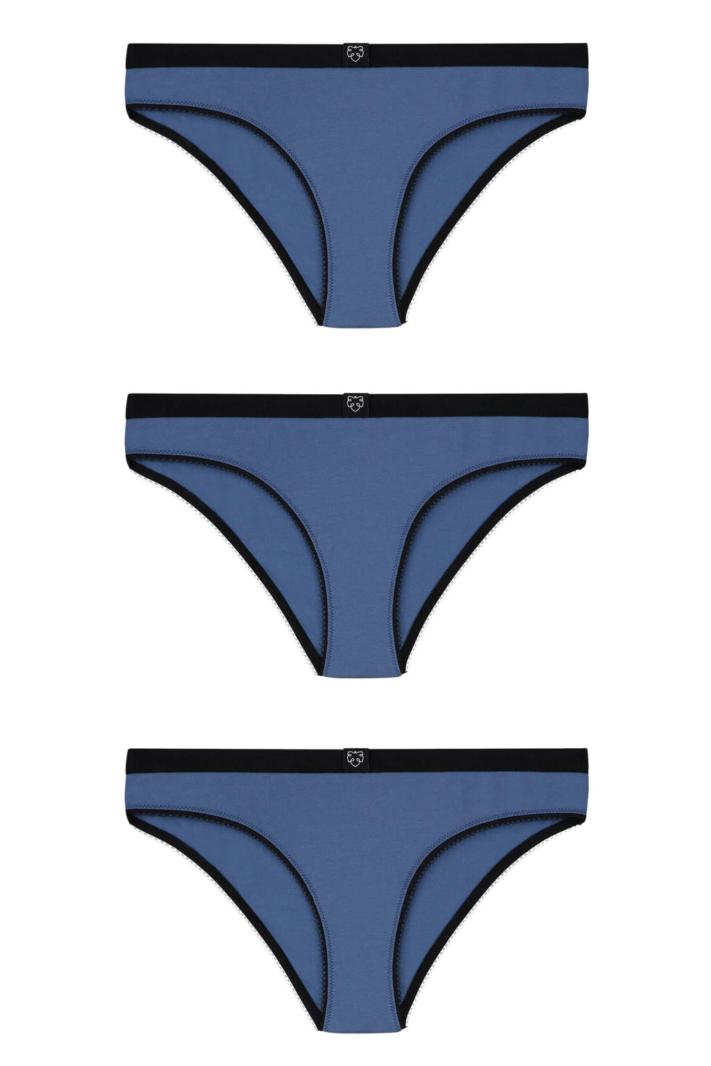 3-PACK - Dámské kalhotky z bio bavlny | A-dam - Premium Basics