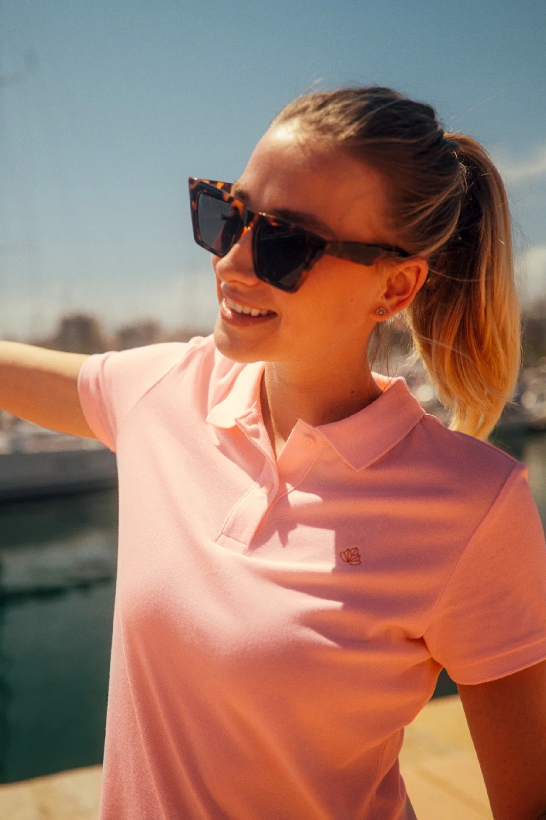 Dámské polo tričko Milano| Růžové - Premium Basics