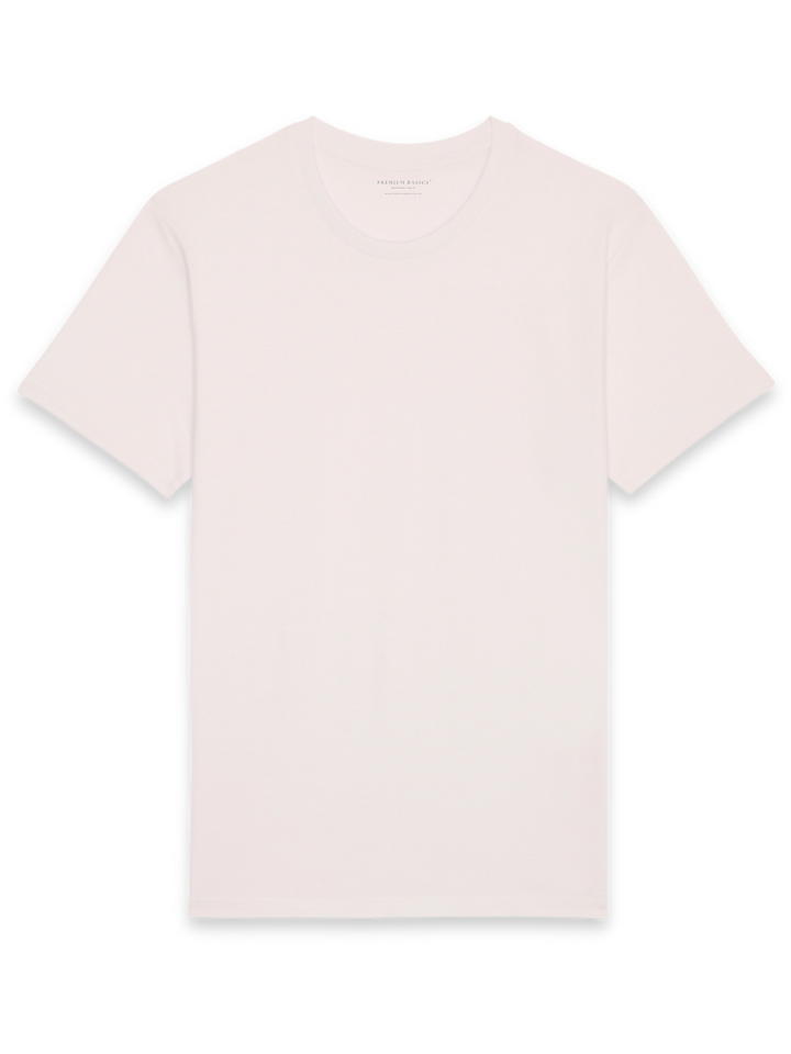 3 paketi - Moška osnovna majica s kratkimi rokavi Essential | kremasto bela