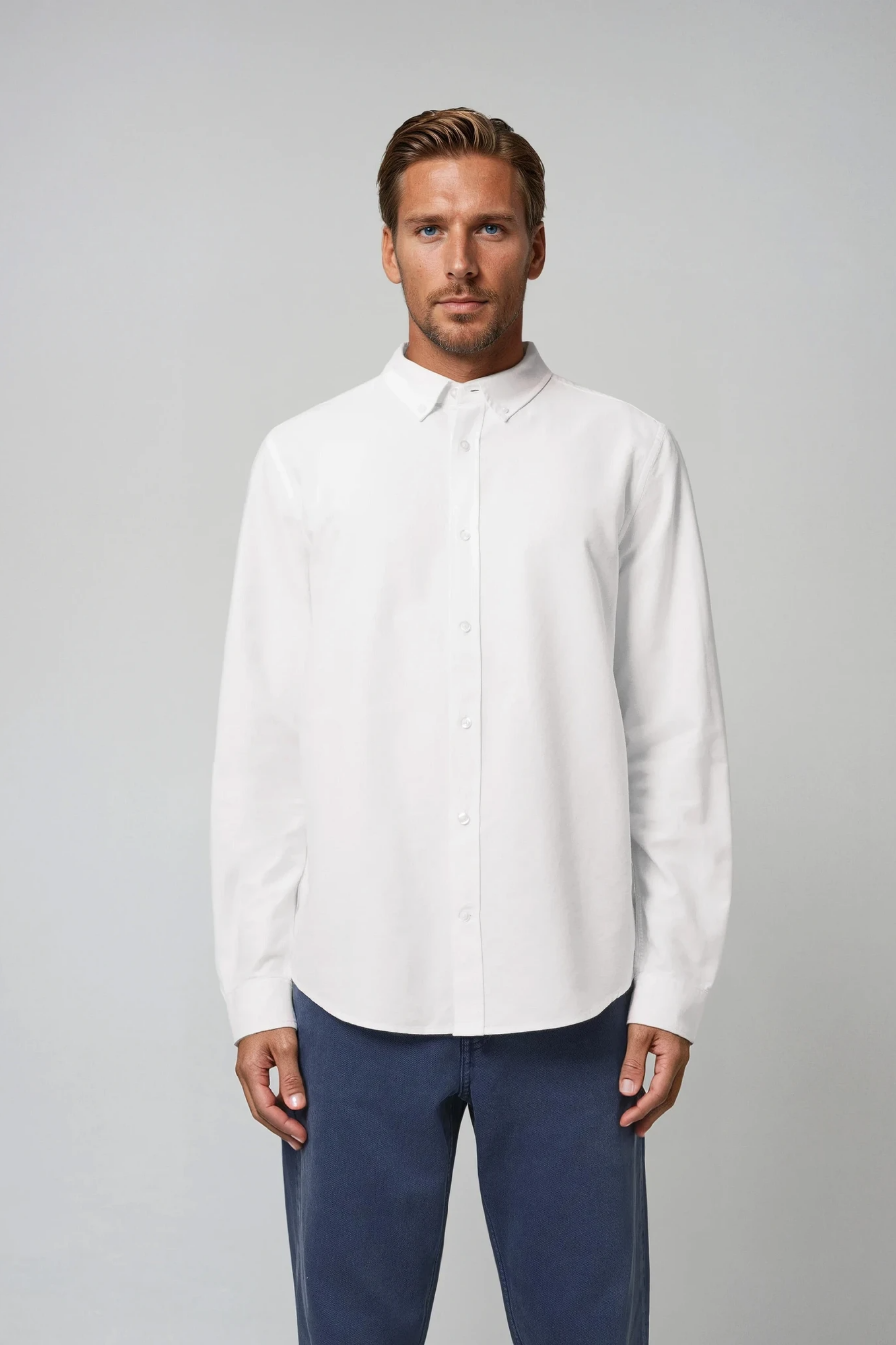 Pánská košile s dlouhým rukávem | Oxford - Premium Basics