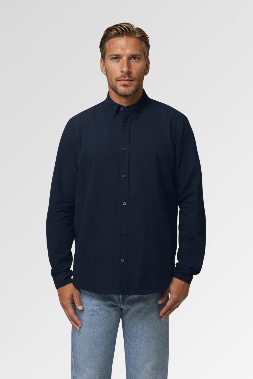 Pánská košile s dlouhým rukávem | Oxford - Premium Basics