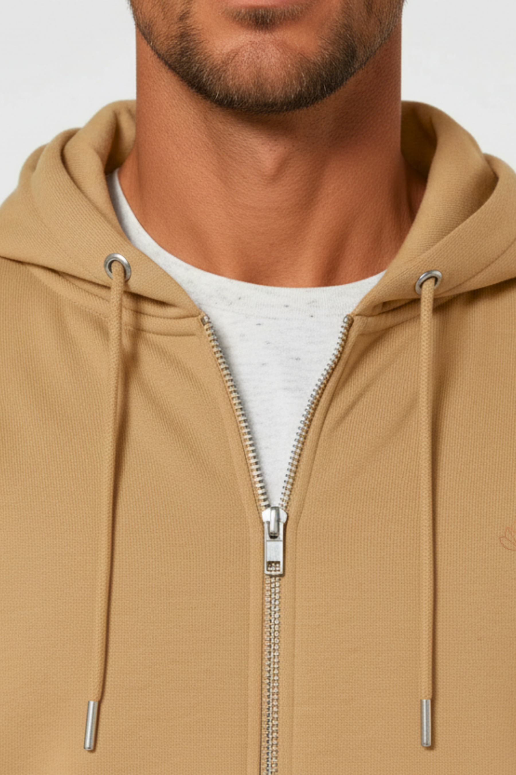 Pánská mikina na zip s kapucí z bio bavlny | Move