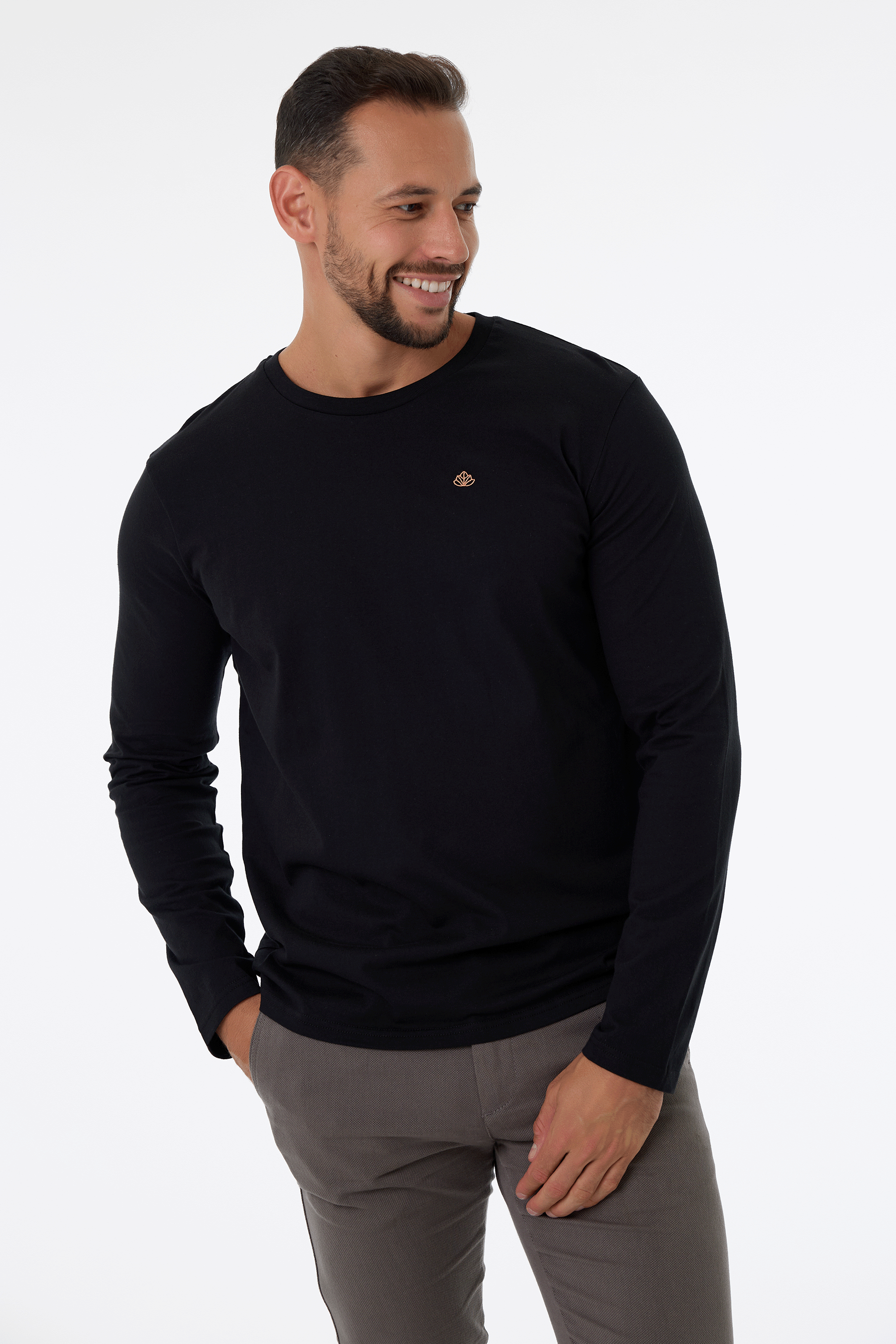 Pánské tričko s dlouhým rukávem | Teide - Premium Basics