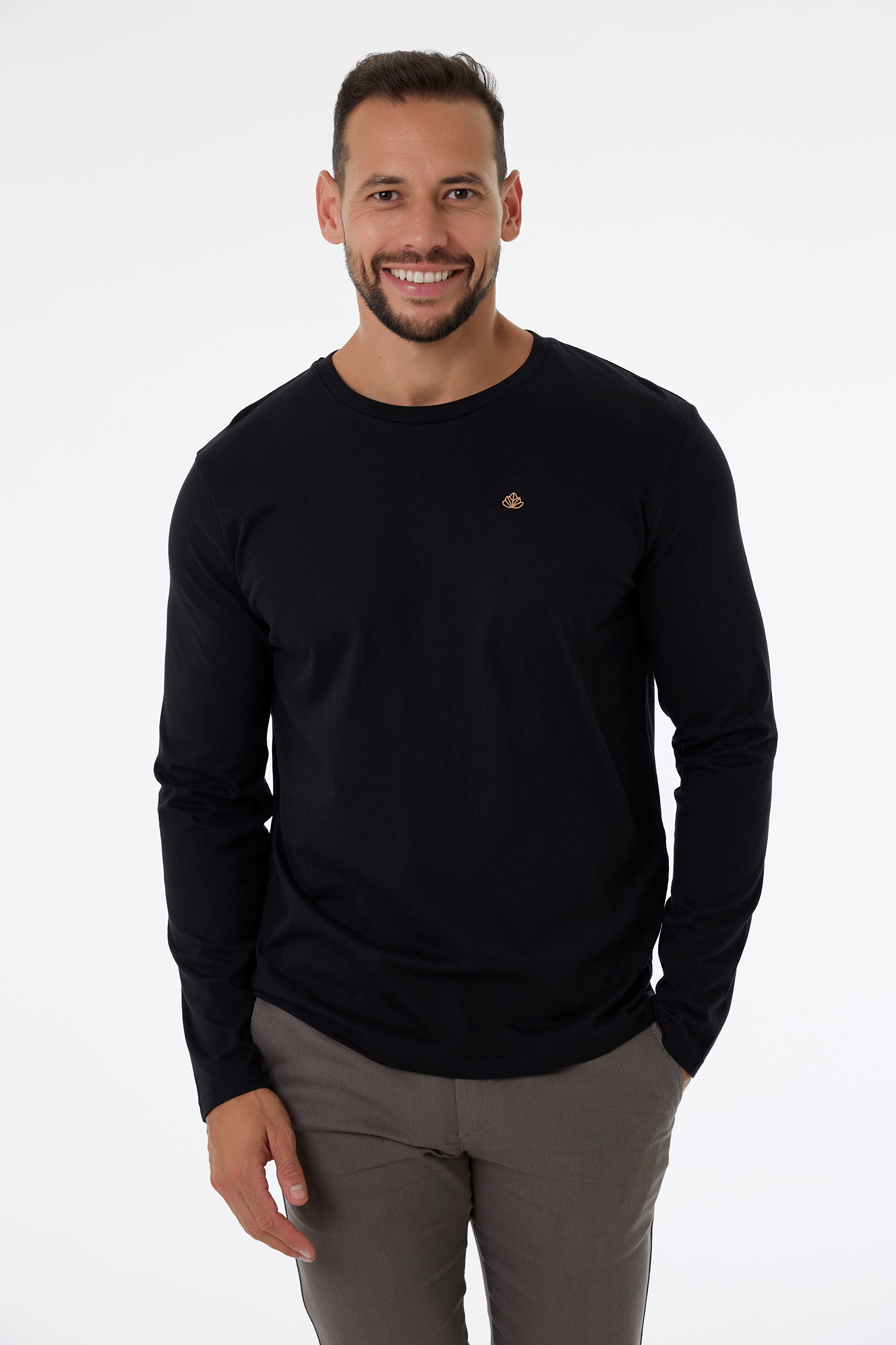 Pánské tričko s dlouhým rukávem | Teide - Premium Basics