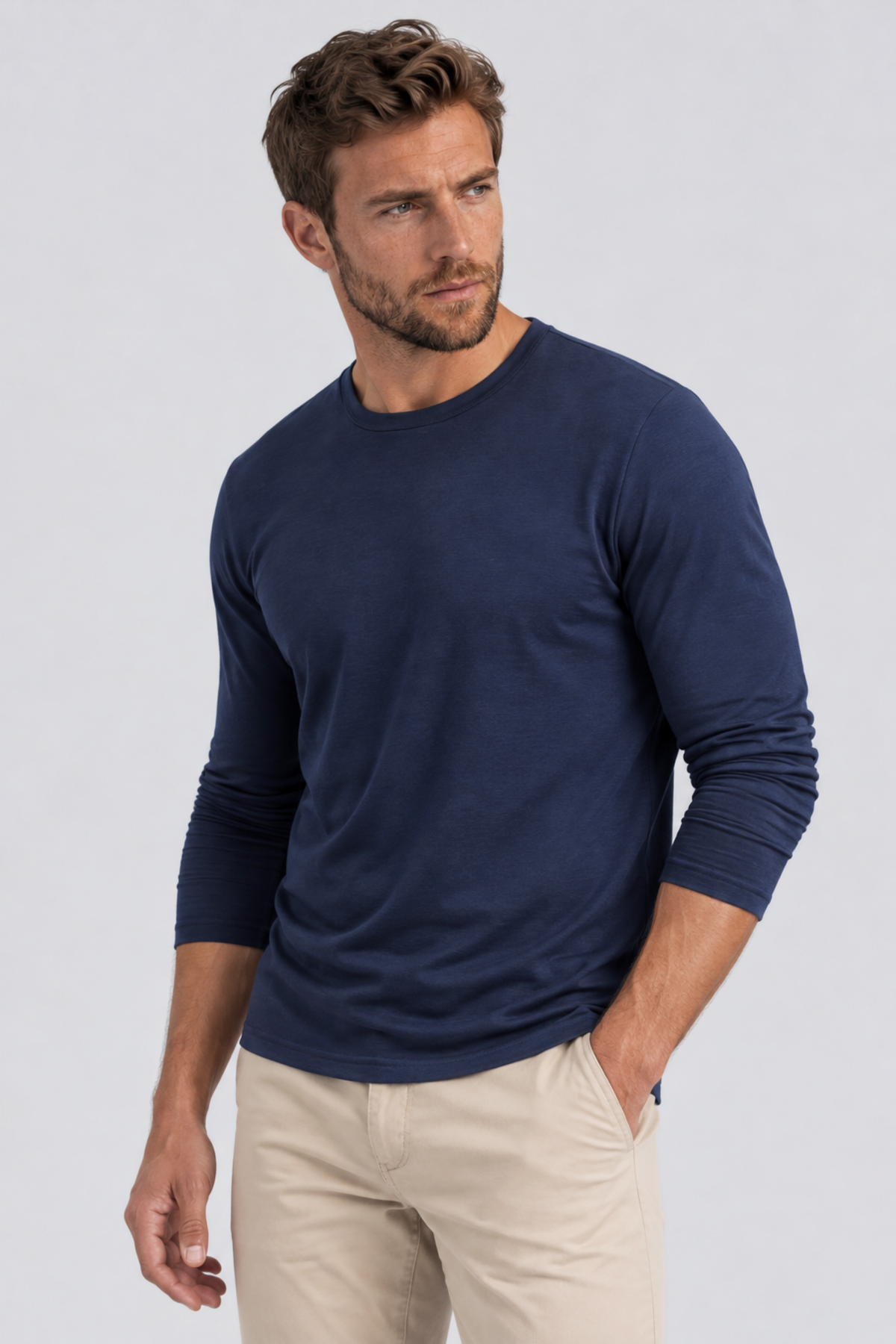 Pánské tričko s dlouhým rukávem z merino vlny | Wool 2.0