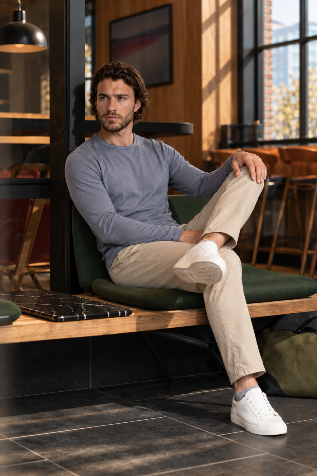 Pánské tričko s dlouhým rukávem z merino vlny | Wool 2.0
