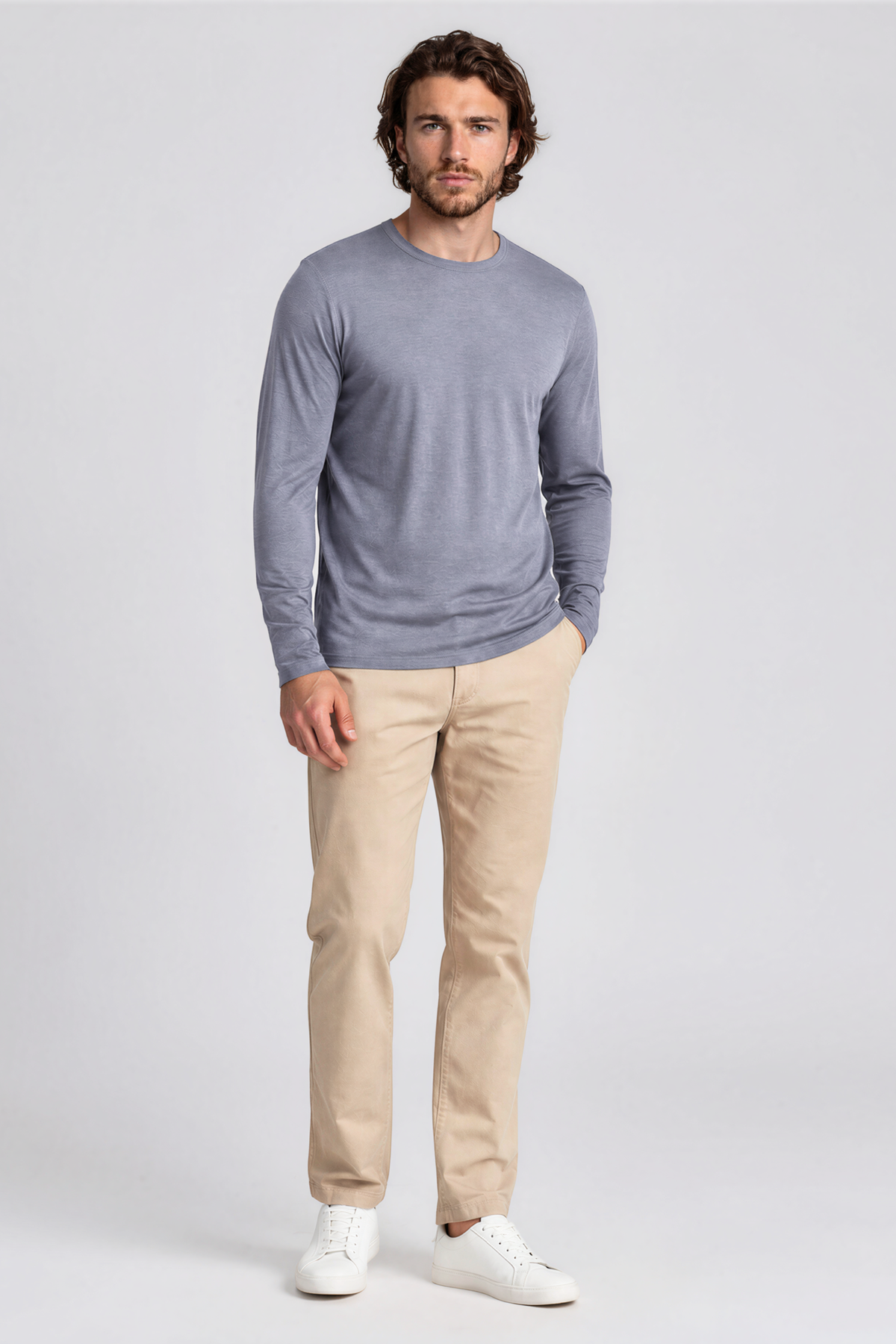 Pánské tričko s dlouhým rukávem z merino vlny | Wool 2.0