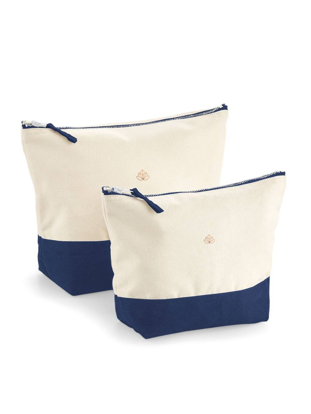 Bavlněná Plátěná taška na doplňky modrá