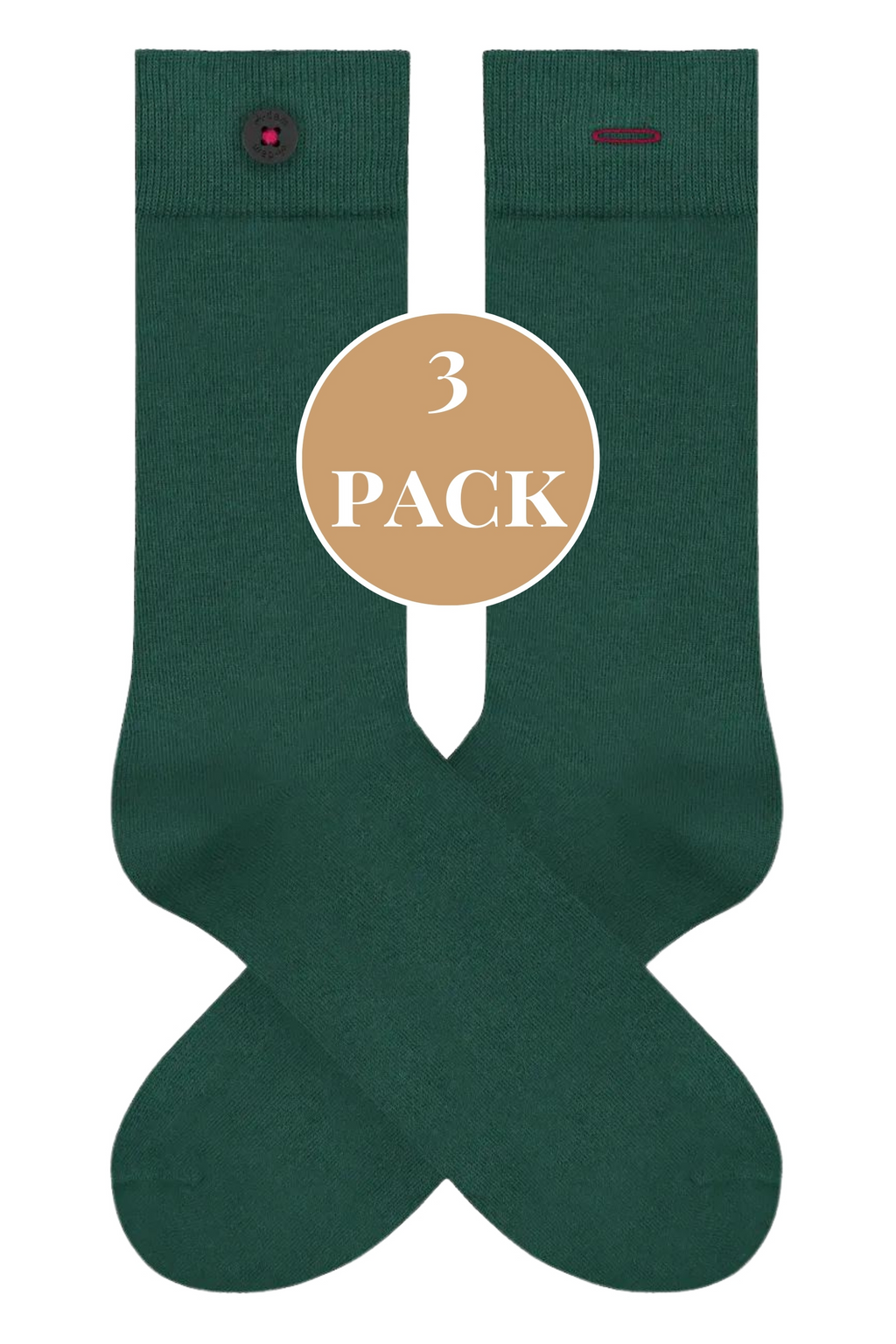 3-PACK - Bio bavlněné ponožky s knoflíkem |  A-dam - Premium Basics