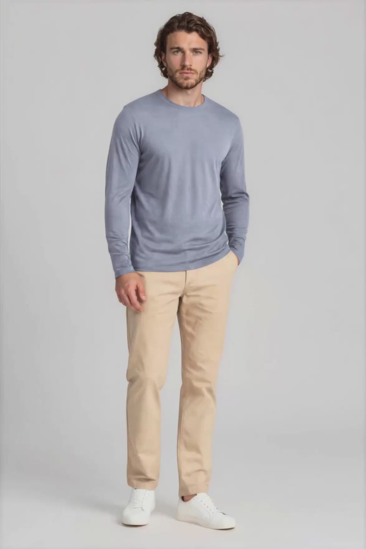 Pánské tričko s dlouhým rukávem z merino vlny | Wool 2.0
