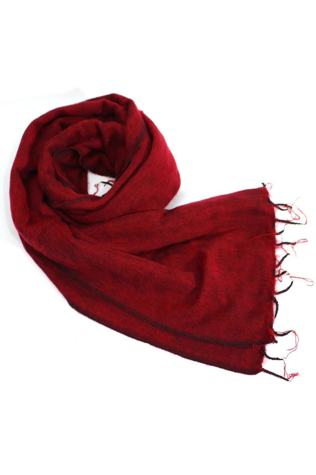 Ručně tkaná maxi šála z jačí vlny - Premium Basics