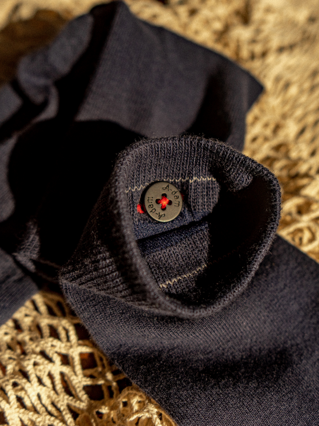 Bio bavlněné ponožky s knoflíkem | A-dam - Premium Basics