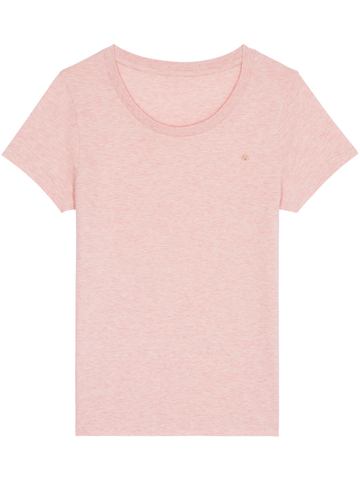 Soul 2.0 dámské tričko z bio bavlny s kulatým výstřihem růžové žíhané produkt